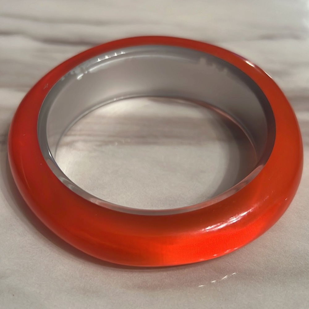 Orange Acrylic Bracelet - Picture 3 of 4